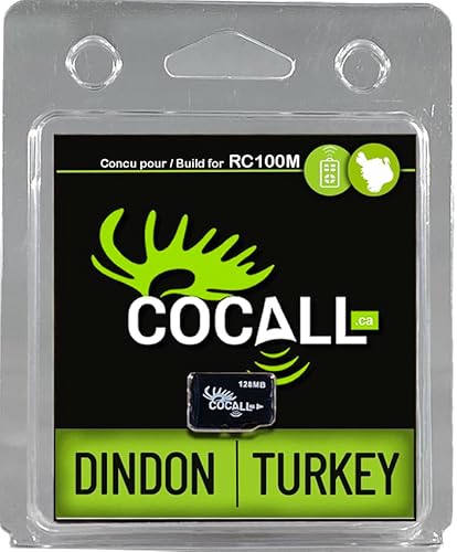 COCALL Truthahn-Soundkarte für die Jagd – Hergestellt für RC100M – Enthält 6 verschiedene Wild Turkey Calls – Micro-SD-Karte für RC100M-Empfänger – repliziert echte Truthahn-Sounds von COCALL