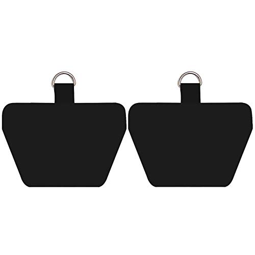 COCASES 2 Stück Handy Lanyard Pads, 2er Ersatz Selbstklebende Einlagen kompatibel mit meisten Smartphones(Schwarz) von COCASES