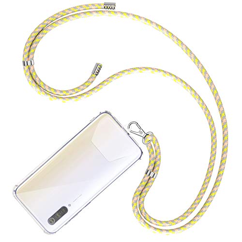 COCASES Handykette Universal-Handyband zum umhängen für jeder Hülle Umhängenband mit 2 Stück Patch Handyanhänger/Schlüsselband kombinierbar, Einstellbar kompatibel mit meisten Smartphones（Gelb Camo） von COCASES