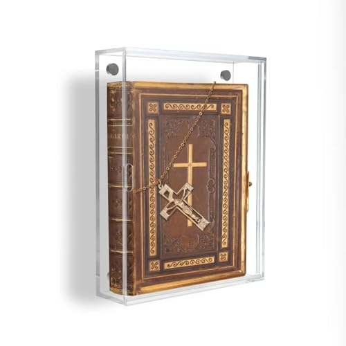 4 mm dicke Buchvitrine, Buchschutz für Bibel, Acryl-Wandhalterung, vertikale Vitrine mit Schiebetür, Tisch-Bücherregal für Sammelbücher, DVD, VHS. Innenmaße: 26 x 19 x 4 cm 4 mm dicke Buchvitrine, Buchschutz für Bibel, Acryl-Wandhalterung, vertikale Vitrine mit Schiebetür, Tisch-Bücherregal für Sammelbücher, DVD, VHS. Innenmaße: 26 x 19 x 4 cm von COCEANV