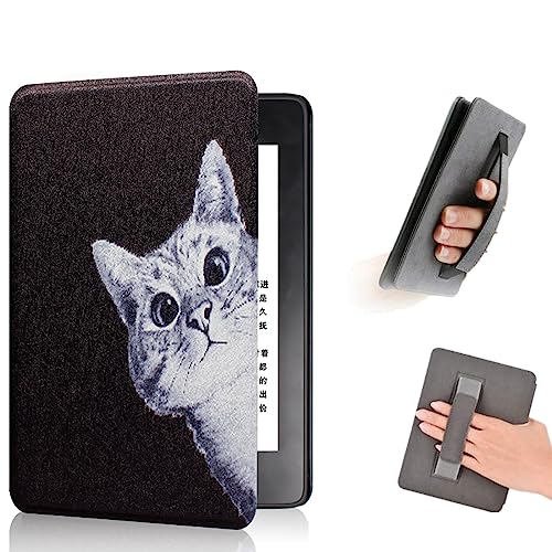COCFOOKIW Hülle für 6 Zoll Kindle (11. Generation-2022) –PU Lederhülle mit Handschlaufe und Automatisch Schlafen/Wach Funktion (Modell: C2V2L3) von COCFOOKIW