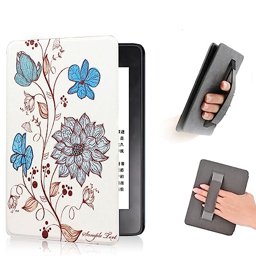 COCFOOKIW Hülle für 6 Zoll Kindle (11. Generation-2022) –PU Lederhülle mit Handschlaufe und Automatisch Schlafen/Wach Funktion (Modell: C2V2L3) von COCFOOKIW