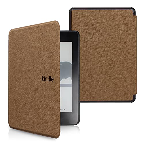 Hülle Kompatibel 6.8 Zoll Kindle Paperwhite 11. Generation [Erschienen im 2021, Modell:M2L3EK&M2L4EK]-Automatische Schlaf-/Wachfunktion, Leicht Und Dünn Kreuzmuster Schutzhülle Aus Pu Leder von COCFOOKIW