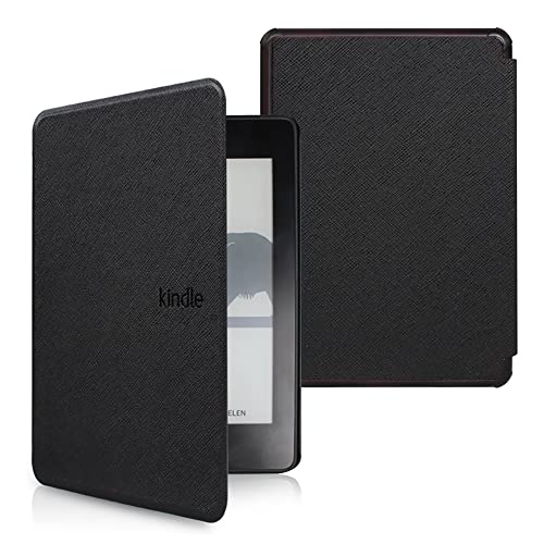 Hülle Kompatibel 6.8 Zoll Kindle Paperwhite 11. Generation [Erschienen im 2021, Modell:M2L3EK&M2L4EK]-Automatische Schlaf-/Wachfunktion, Leicht Und Dünn Kreuzmuster Schutzhülle Aus Pu Leder von COCFOOKIW