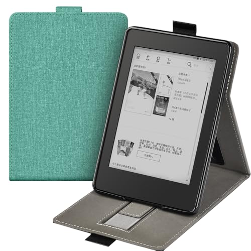 Hülle für 6.8 Zoll Kindle Paperwhite 11. Generation 2021, Aufstehen Schutzhülle mit Handschlaufe und Magnet Funktion, Intelligent Schlafen/Wach Funktion (Modell: M2L3EK&M2L4EK) von COCFOOKIW