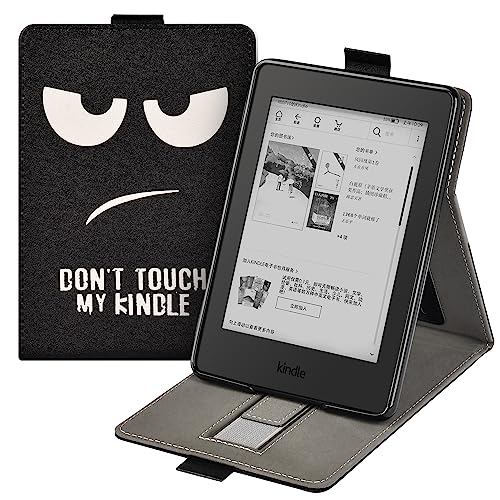 Hülle für 6.8 Zoll Kindle Paperwhite 11. Generation 2021, Aufstehen Schutzhülle mit Handschlaufe und Magnet Funktion, Intelligent Schlafen/Wach Funktion (Modell: M2L3EK&M2L4EK) von COCFOOKIW