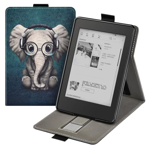 Hülle für 6.8 Zoll Kindle Paperwhite 11. Generation 2021, Aufstehen Schutzhülle mit Handschlaufe und Magnet Funktion, Intelligent Schlafen/Wach Funktion (Modell: M2L3EK&M2L4EK) von COCFOOKIW