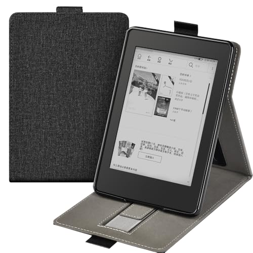 Hülle für 6.8 Zoll Kindle Paperwhite 11. Generation 2021, Aufstehen Schutzhülle mit Handschlaufe und Magnet Funktion, Intelligent Schlafen/Wach Funktion (Modell: M2L3EK&M2L4EK) von COCFOOKIW