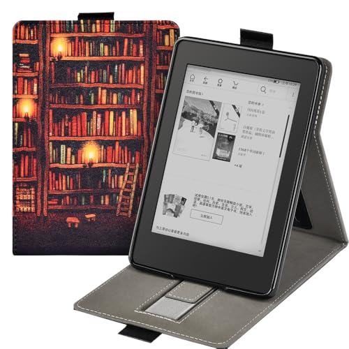 Hülle für 6.8 Zoll Kindle Paperwhite 11. Generation 2021, Aufstehen Schutzhülle mit Handschlaufe und Magnet Funktion, Intelligent Schlafen/Wach Funktion (Modell: M2L3EK&M2L4EK) von COCFOOKIW