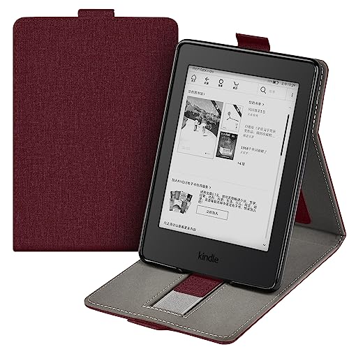 Hülle für 6.8 Zoll Kindle Paperwhite 11. Generation 2021, Aufstehen Schutzhülle mit Handschlaufe und Magnet Funktion, Intelligent Schlafen/Wach Funktion (Modell: M2L3EK&M2L4EK) von COCFOOKIW