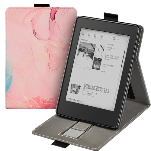 Hülle für 6.8 Zoll Kindle Paperwhite 11. Generation 2021, Aufstehen Schutzhülle mit Handschlaufe und Magnet Funktion, Intelligent Schlafen/Wach Funktion (Modell: M2L3EK&M2L4EK) von COCFOOKIW