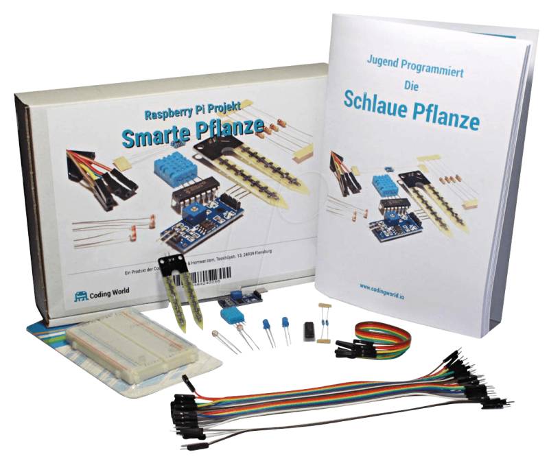 RASP JP PFLANZE - Raspberry Pi - Das Jugend Programmiert schlaue Pflanzen Kit von CODING WORLD