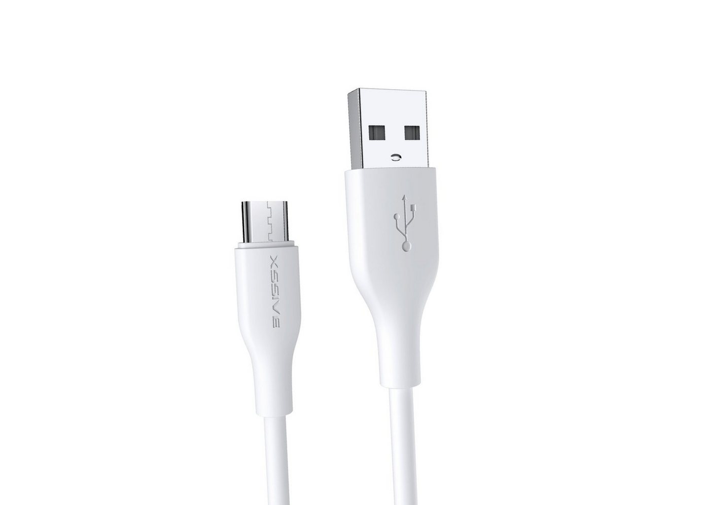 COFI 1453 1 Meter Schnell-Ladekabel USB zu Micro-USB weiß Smartphone-Kabel, (100 cm) von COFI 1453