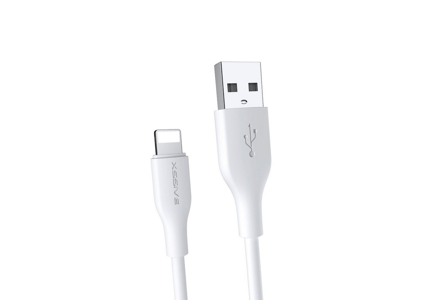 COFI 1453 2.4A USB zu iPhone Schnellladekabel weiß USB-Kabel, (200 cm) von COFI 1453