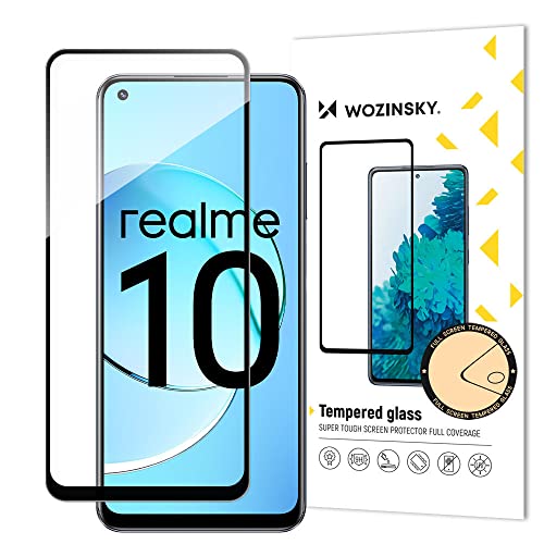 COFI 1453 5D Schutzglas kompatibel mit Realme 10 4G gebogen gehärtetem Glas Film voll Klebstoff und Abdeckung von COFI 1453