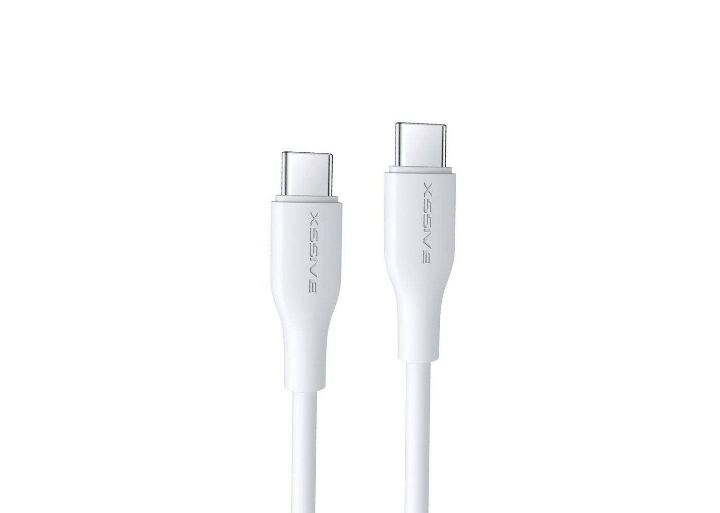 COFI 1453 65W 1 Meter USB-C zu USB-C Datenkabel 2.4A Schnell-Ladekabel weiß Smartphone-Kabel, (100 cm) von COFI 1453