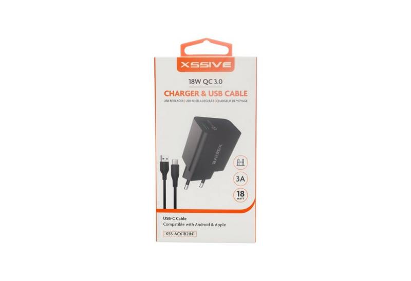 COFI 1453 Dual Port Wandladegerät 18W, Schnelladung 3A USB-A & USB-C Smartphone-Ladegerät von COFI 1453