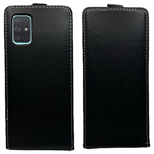 COFI 1453 Flip Case kompatibel mit Samsung Galaxy A71 5G (A716F) Handy Tasche vertikal aufklappbar Schutzhülle Klapp Hülle Schwarz von COFI 1453