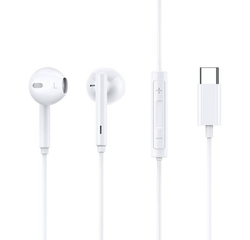 COFI 1453 HP-7500 Stereo Headset USB-C TYP-C mit Mikrofon für iOS Android Weiß In-Ear-Kopfhörer von COFI 1453