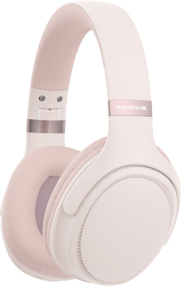 COFI 1453 Kabellose Over-Ear Kopfhörer mit Bluetooth V5.3 - Rose Gold Over-Ear-Kopfhörer von COFI 1453