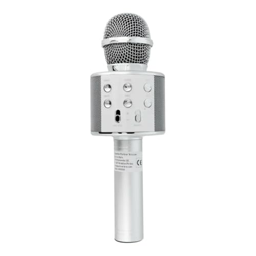 COFI 1453 Multimedia Karaoke-Mikrofon Kabelloser Bluetooth Lautsprecher 1200mAh Silber COFI 1453 Multimedia Karaoke-Mikrofon Kabelloser Bluetooth Lautsprecher 1200mAh Silber von COFI 1453