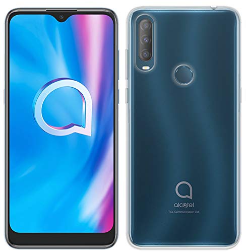 COFI 1453 Silikon Hülle Basic kompatibel mit ALCATEL 1S 2021 Case TPU Soft Handy Cover Schutz Transparent von COFI 1453