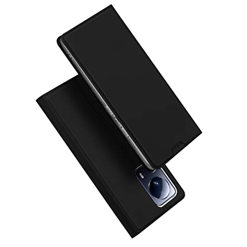 COFI 1453 Skin Pro Hülle kompatibel mit Xiaomi 13 Lite Flip Cover Card Wallet Stand schwarz von COFI 1453