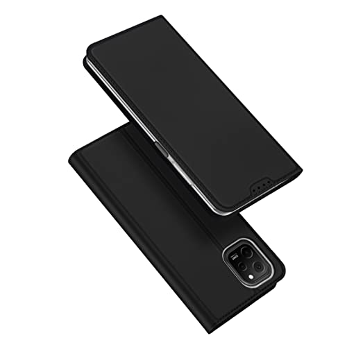 COFI 1453 Skin Pro Hülle kompatibel mit Xiaomi Redmi Note 12 Pro Flip Cover Card Wallet Stand schwarz von COFI 1453