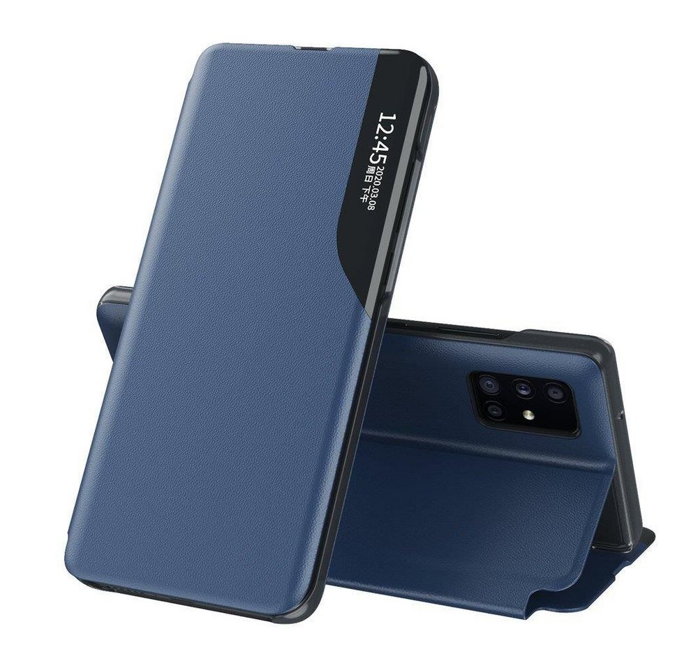 COFI 1453 Smartphone-Hülle Eco Leather View Hülle mit Klappständer für Samsung Galaxy A05s blau von COFI 1453