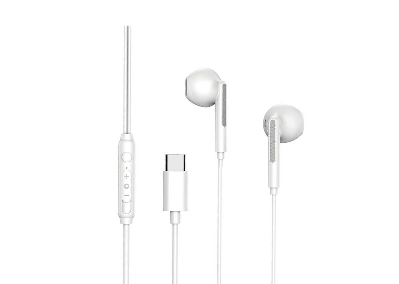 COFI 1453 USB C Kopfhörer Stereo Headset Ohrhörer Earphone weiß In-Ear-Kopfhörer von COFI 1453