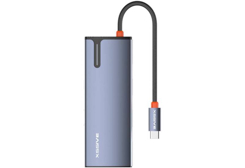 COFI 1453 USB-Verteiler 6-in-1 USB-C Hub Adapter – Multifunktionaler Hub mit HDMI, RJ45 von COFI 1453