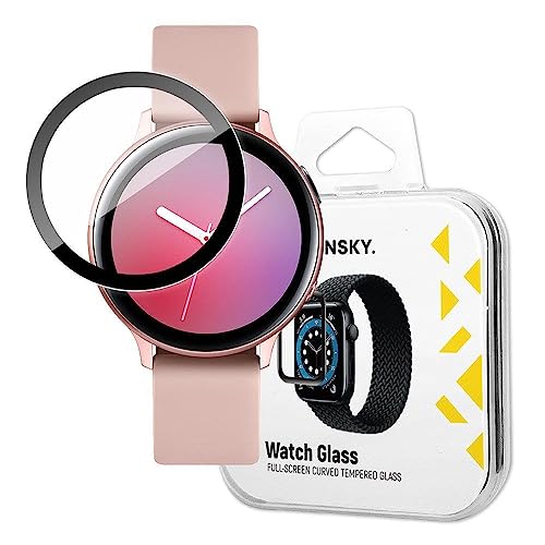 Wozinsky Schutzglas Full Glue kompatibel mit Samsung Galaxy Watch Active 2 (44mm) Schwarz von COFI 1453