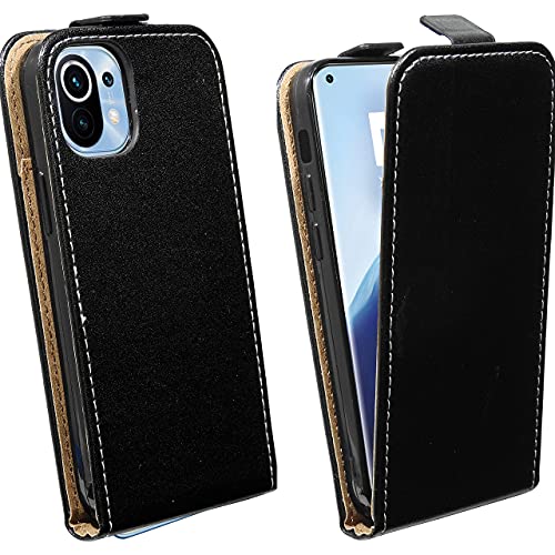 cofi1453® Flip Case kompatibel mit XIAOMI MI 11 Handy Tasche vertikal aufklappbar Schutzhülle Klapp Hülle Schwarz von COFI 1453