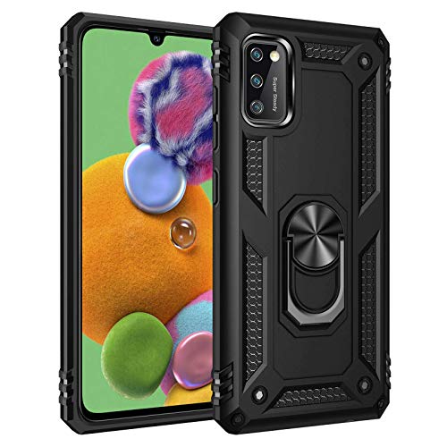 cofi1453® Silikon TPU Slim Case mit 360 Grad Ring Ständer Schutzhülle Kickstand Handyhülle Magnetische Autohalterung kompatibel mit iPhone X Schwarz von COFI 1453