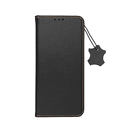 cofi1453® Smart Pro Echt Buchtasche Leder Tasche Lederbuch Hülle Cover Case Handy-Hülle Handytasche kompatibel mit Samsung Galaxy A32 4G (A325F) Schwarz von COFI 1453