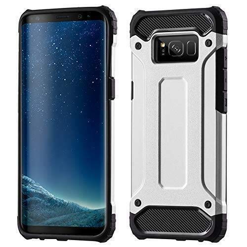 cofi1453 Schutzhülle Bumper Hybrid Armor für Samsung Galaxy M20 (M205FD) Silikon Hülle Zubehör Tasche in Silber von COFI 1453