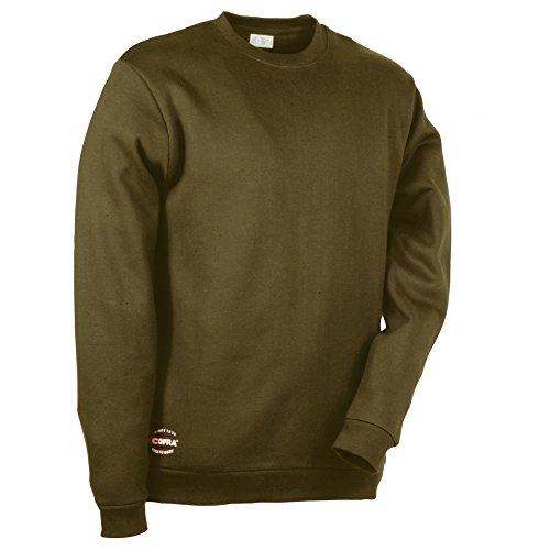 Cofra Agadir V109-0-03.Z/5 Sweatshirt für Männer - Stretch - 65% Polyester - 35% Baumwolle - Fleece - Farbe: Schlammfarben - Größe: XL von COFRA