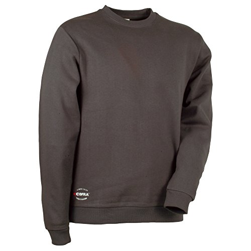 Cofra Agadir V109-0-04.Z/6 Sweatshirt für Männer - Stretch - 65% Polyester - 35% Baumwolle - Fleece - Farbe: Anthrazit - Größe: 2XL von COFRA