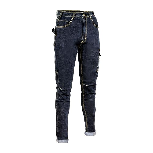 Cofra V495-0-00.Z60 CABRIES Jeanshose, 70% Baumwolle, 28% Polyester, 2% Elasthan, 330G-M² Jeansblau, Größe 60 von COFRA