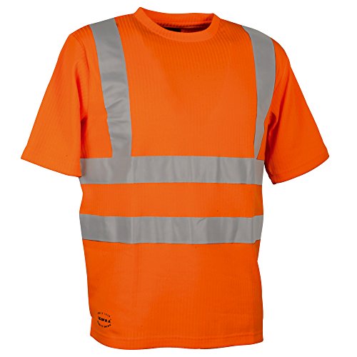 Cofra Warnschutz T-Shirt Alert V118-1 Arbeitsshirt, L, in Signalfarbe orange, 40-00V11801-L von COFRA