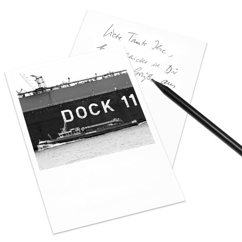 5er-Set Postkarte DIN A6 Hamburg im Retro-Stil - Motiv: Dock 11 von COGNOSCO
