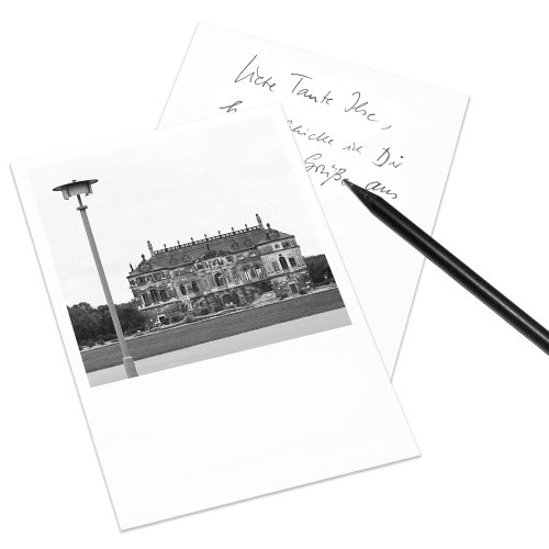 Postkarte Dresden im Retro-Stil - Motiv: Palais im Großen Garten von COGNOSCO