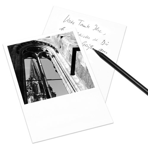 Postkarte Hamburg im Retro-Stil - Motiv: St. Nikolai von COGNOSCO