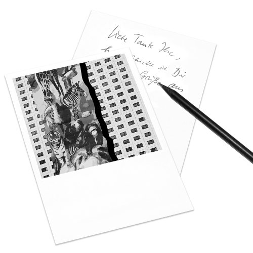Postkarte Leipzig im Retro-Stil - Motiv: Leipziger Zoo von COGNOSCO
