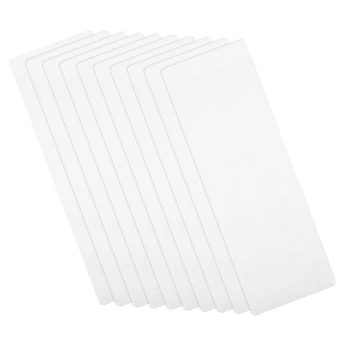 COHEALI 10St Transparente Lesezeichenhülle Lesezeichenverpackung Klare Lesezeichenhüllen PVC Buchzeichen PVC-Bookmark-Ärmel Zubehör für Büro-Lesezeichen Klarsichthülle für Lesezeichen von COHEALI
