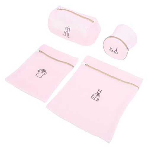 COHEALI 4 Stück Wäscheorganisator Wäschesäcke Mesh-waschbeutel Wäschenetzbeutel Wäschewaschbeutel Mesh-waschtasche Kulturbeutel Für Schuhe Bh-wäschesack Verdicken Morandi-pulver Polyester COHEALI 4 Stück Wäscheorganisator Wäschesäcke Mesh-waschbeutel Wäschenetzbeutel Wäschewaschbeutel Mesh-waschtasche Kulturbeutel Für Schuhe Bh-wäschesack Verdicken Morandi-pulver Polyester von COHEALI