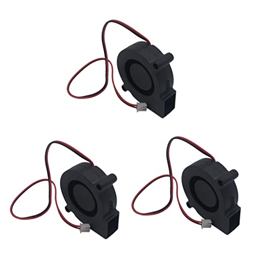 COHEALI 3 Sätze Hydraulisch Gelagerter Frontlüfter Leiser 12-v-radiallüfter Für 3D-drucker Schwarz Einfache Installation Kühlzubehör 2 Stück * 3 von COHEALI
