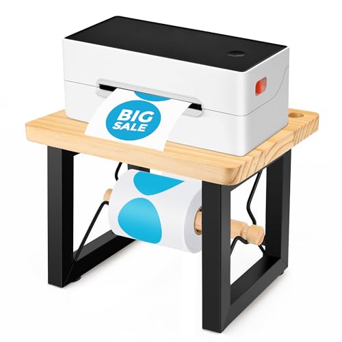 COITEK Etikettenhalter für Rollen und Fächerfalz-Etiketten, Schreibtischdrucker-Etiketten-Organizer aus Holz für Thermodrucker, platzsparendes Design für Zuhause, Büro & Kleinunternehmen COITEK Etikettenhalter für Rollen und Fächerfalz-Etiketten, Schreibtischdrucker-Etiketten-Organizer aus Holz für Thermodrucker, platzsparendes Design für Zuhause, Büro & Kleinunternehmen von COITEK