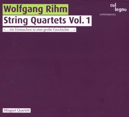 String Quartets Vol.1 (Nos.1-4) von COL LEGNO