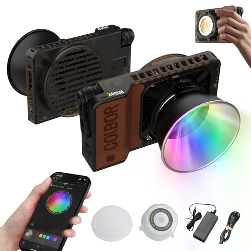 COLBOR W100R Taschen-RGB-Videoleuchte, 100W LED-Fülllicht, 2700 K–6500 K, dimmbar, Intelligentes Kühlsystem, APP-Steuerung mit Reflektor, COB-Abdeckung für Interviews Live-Streaming COLBOR W100R Taschen-RGB-Videoleuchte, 100W LED-Fülllicht, 2700 K–6500 K, dimmbar, Intelligentes Kühlsystem, APP-Steuerung mit Reflektor, COB-Abdeckung für Interviews Live-Streaming von COLBOR